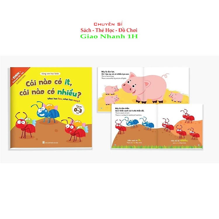 Combo 8 cuốn Ehon Toán Học Đầu Đời Cùng Con Học Toán